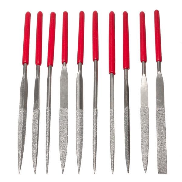 10pcs Diamond File Needle Handle 140X3mm — image 1