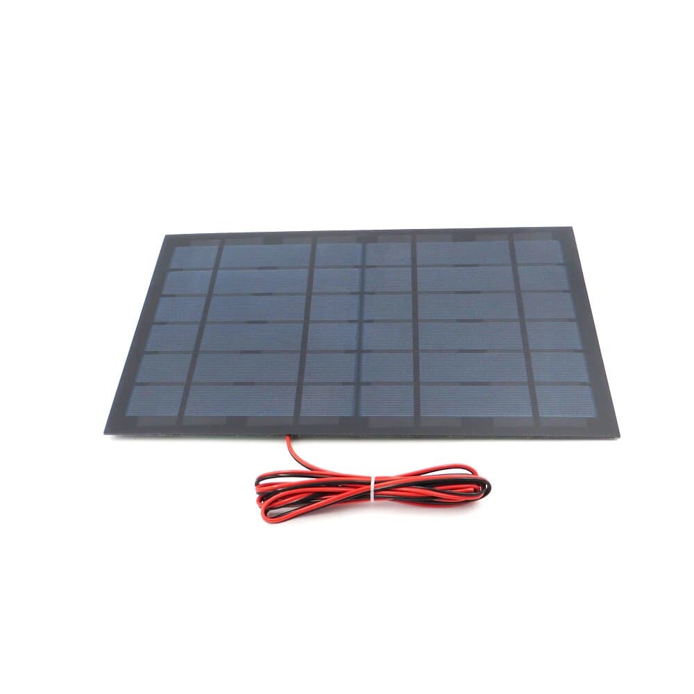 6V 10W solar pannel 340x220mm with 20cm wire — image 1