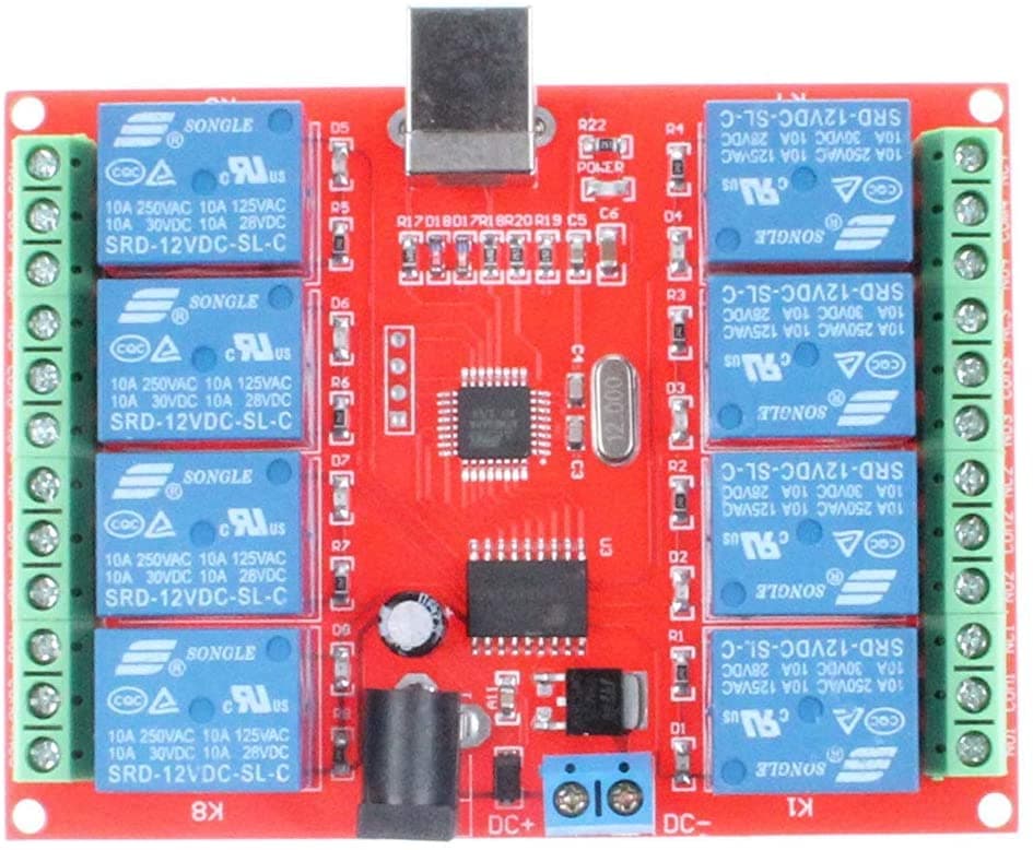 8 Channel 12V relay module  usb  — image 1