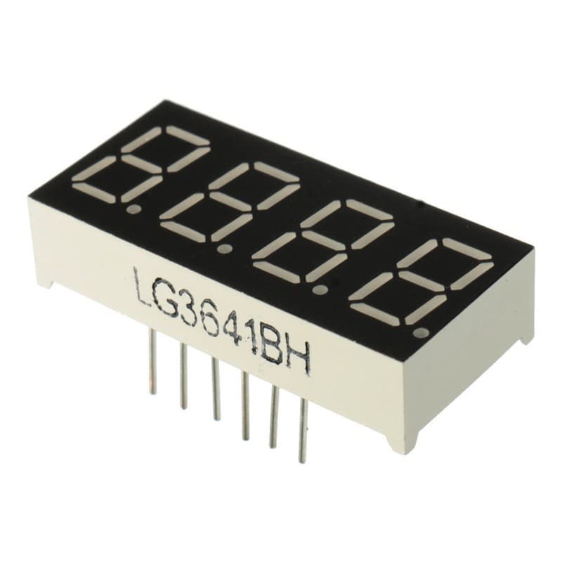 7 Segment 4 Digit cathode commune 0,36" ROUGE — image 1