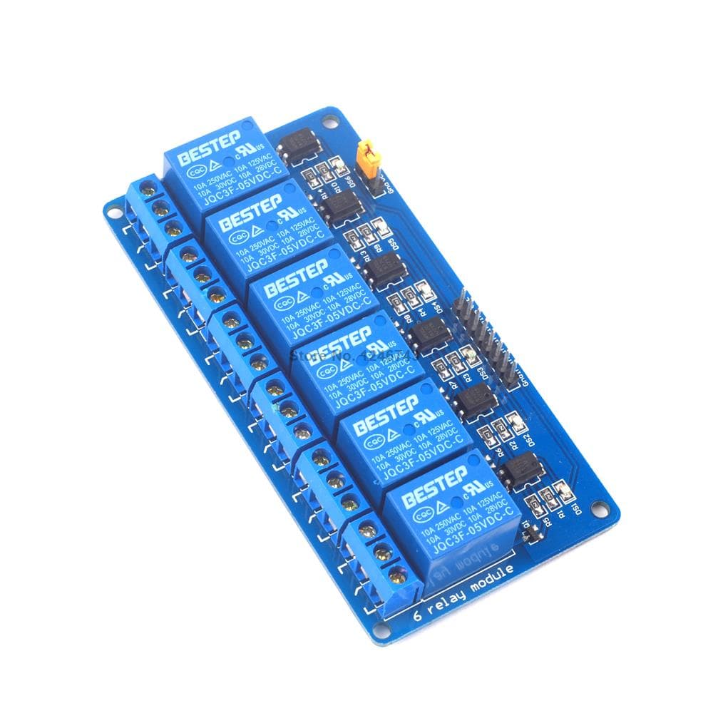 Module de relais  à 6 canaux avec accouplement léger 5V — image 1