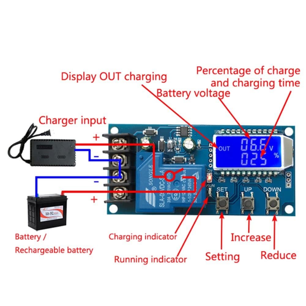Module de contrôle de charge de batterie XY-L30A 6-60 V — image 1