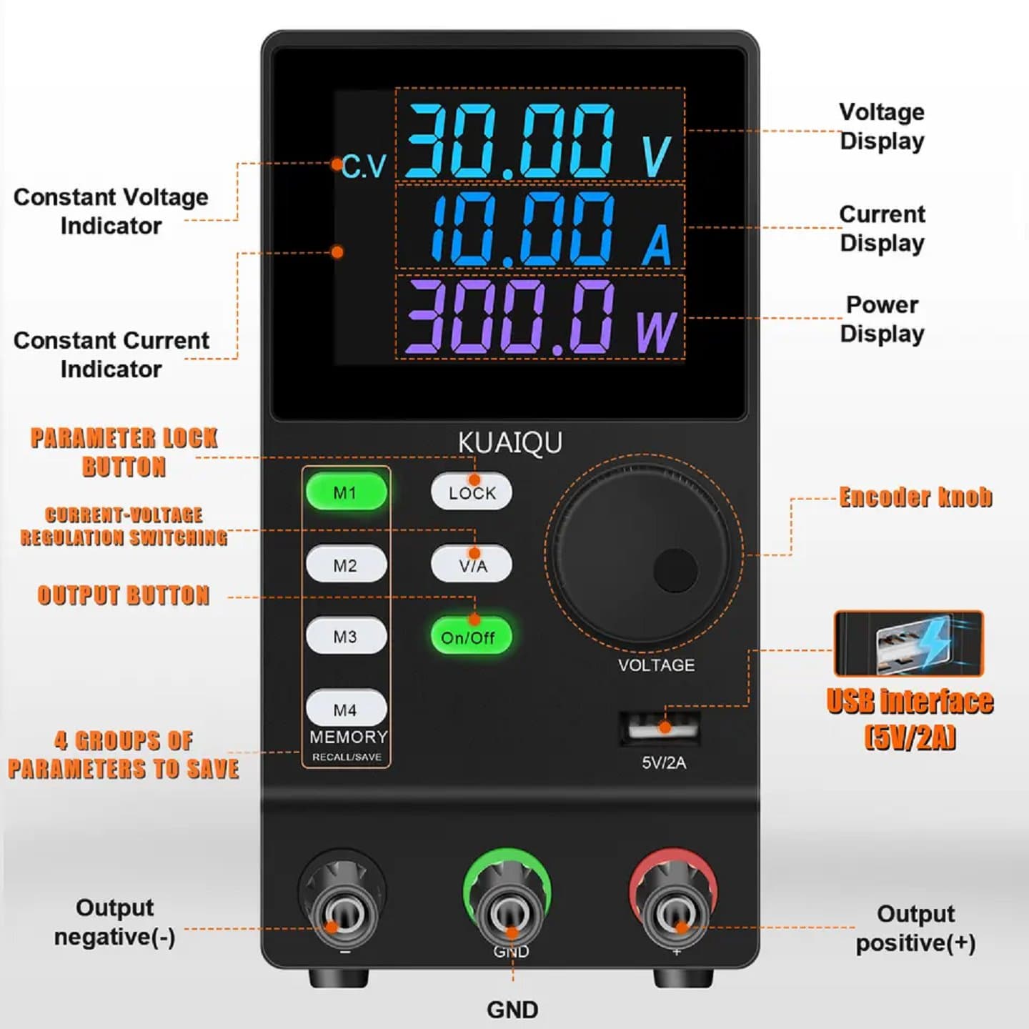 SPPS605D-232 60V 5A Alimentation à découpage DC programmable — image 1