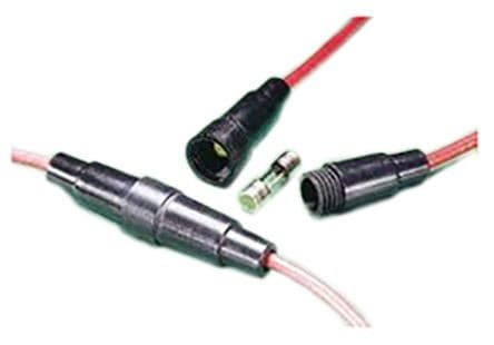 24cm 5x20 porte-fusible  avec câble 22AWG — image 1