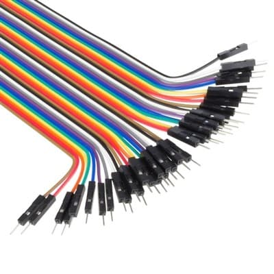 Male-Female Jumper Wires - 40 x 200mm (7.87")  — image 1