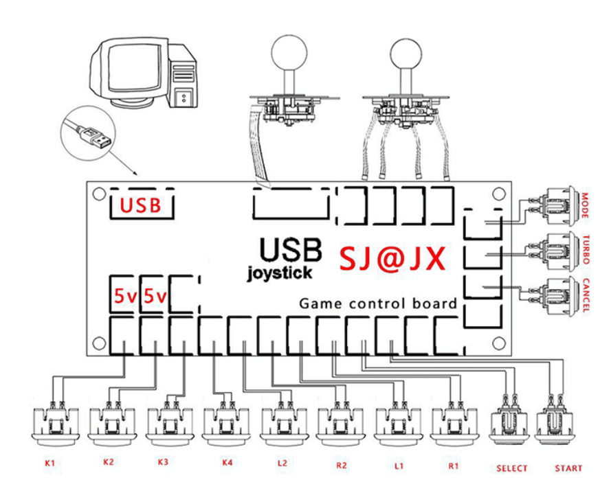 Kit de jeu d'arcade USB  — image 1