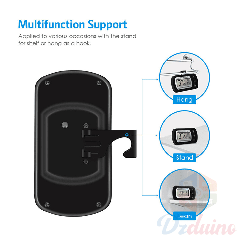 Waterproof Refrigerator Freezer Thermometer with hook — image 1