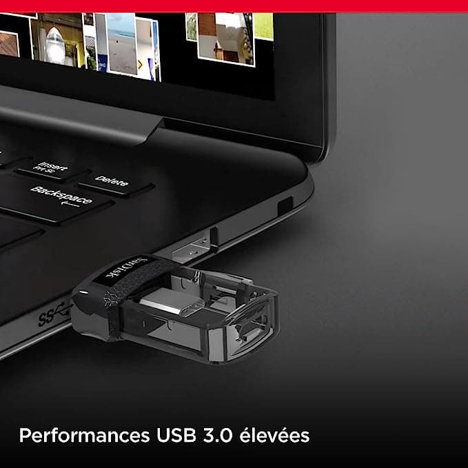 سانديسك الترا m3.0 64 جيجا للكمبيوتر الشخصي و OTG USB Micro — image 1