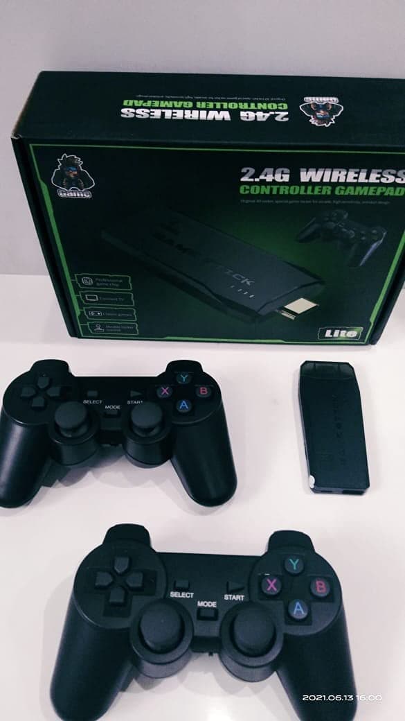 2.4G Wireless Controller Game-Pad TV Video Game Stick (4K Ultra HD Game Stick, Black ) — image 1