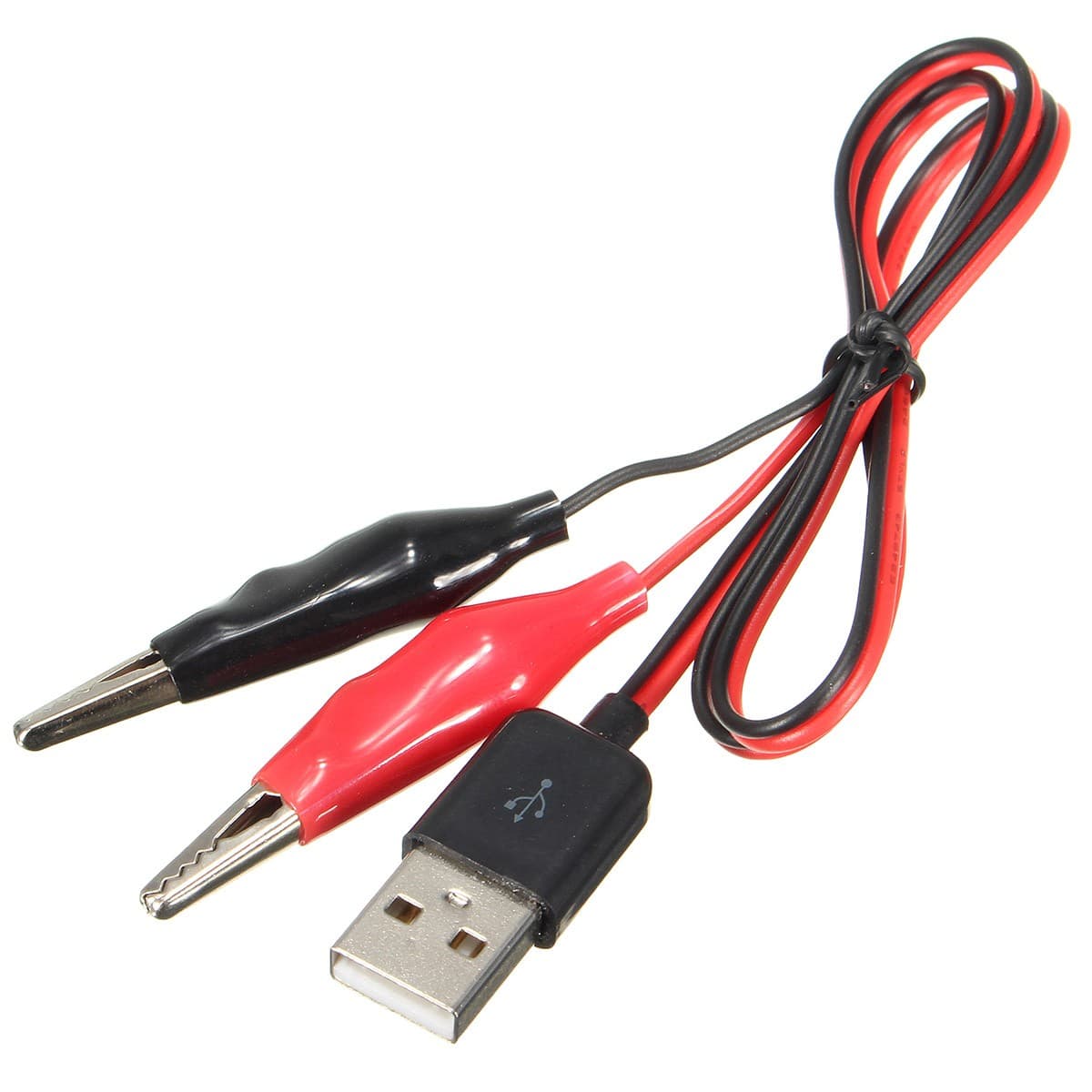 Alligator Clip to USB male 50CM — image 1