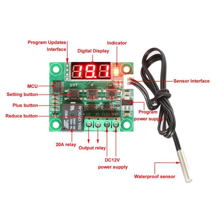  XH-W1209 Digital Display Temperature Controller  — image 1