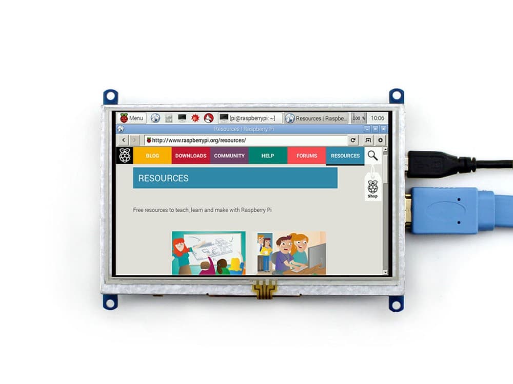 7 inch LCD HDMI Touch Screen Display 1024*600 — image 1