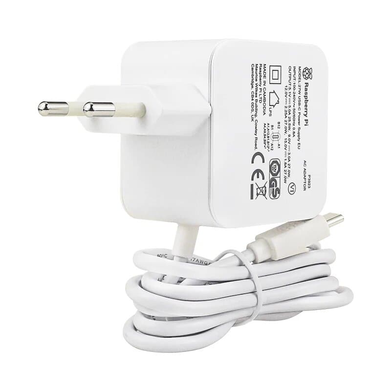 Official Raspberry Pi 5 27W USB-C Power Supply 5.1V 5A — image 1