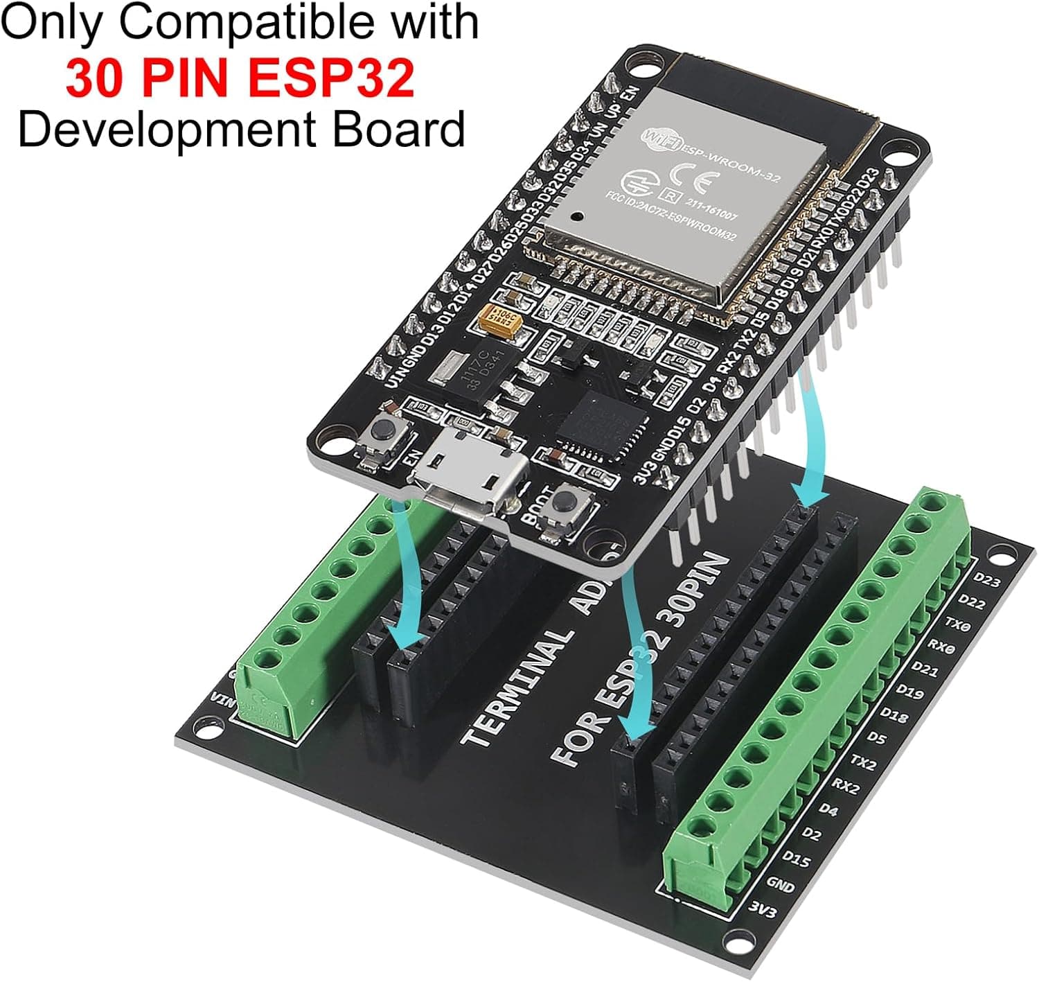 ESP32 Expansion Board 30Pin — image 1