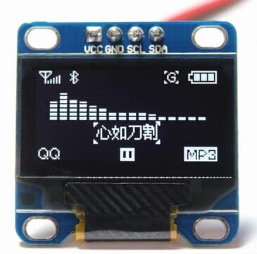 0.96inch   OLED Display Module - SPI/I2C - 128x64 - 4 Pin (Blue)  — image 1