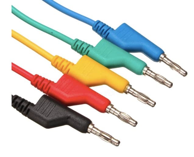 1pcs Cable Banana-Crocodile  100 cm  — image 1