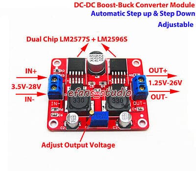 Module d'alimentation réglable, élévateur et abaisseur, LM2596S et LM2577S DC-DC — image 1