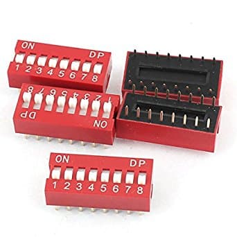 2.54mm   Interrupteur  Rouge DIP DS-10 — image 1