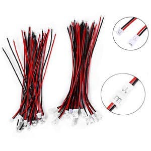 Micro JST 1.25 Câble mâle et femelle à 2 broches — image 1