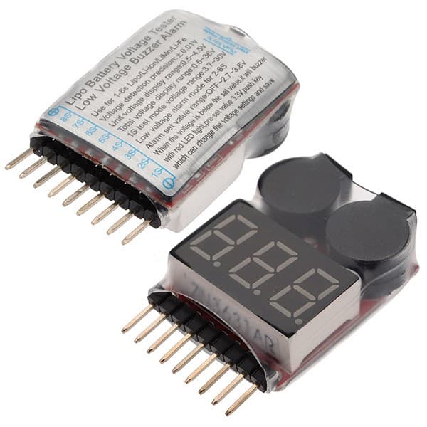 1~8S Lipo Battery Low Voltage Buzzer Alarm / Voltage Tester — image 1