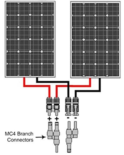 Connecteurs de dérivation de câble de panneau MC4-T — image 1