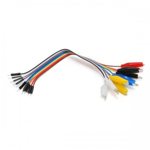 Alligator Clip to Male Jumper Wire - 10 pin — image 1