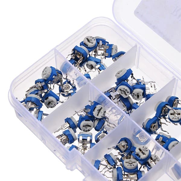 100pcs RM065 Horizontal Trimpot Potentiometer Assortment Kit  — image 1