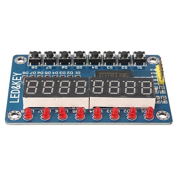 LED 8-Bit Numérique Tube 8-Bit TM1638 Module d'affichage Touche Avec 1 Ligne — image 1