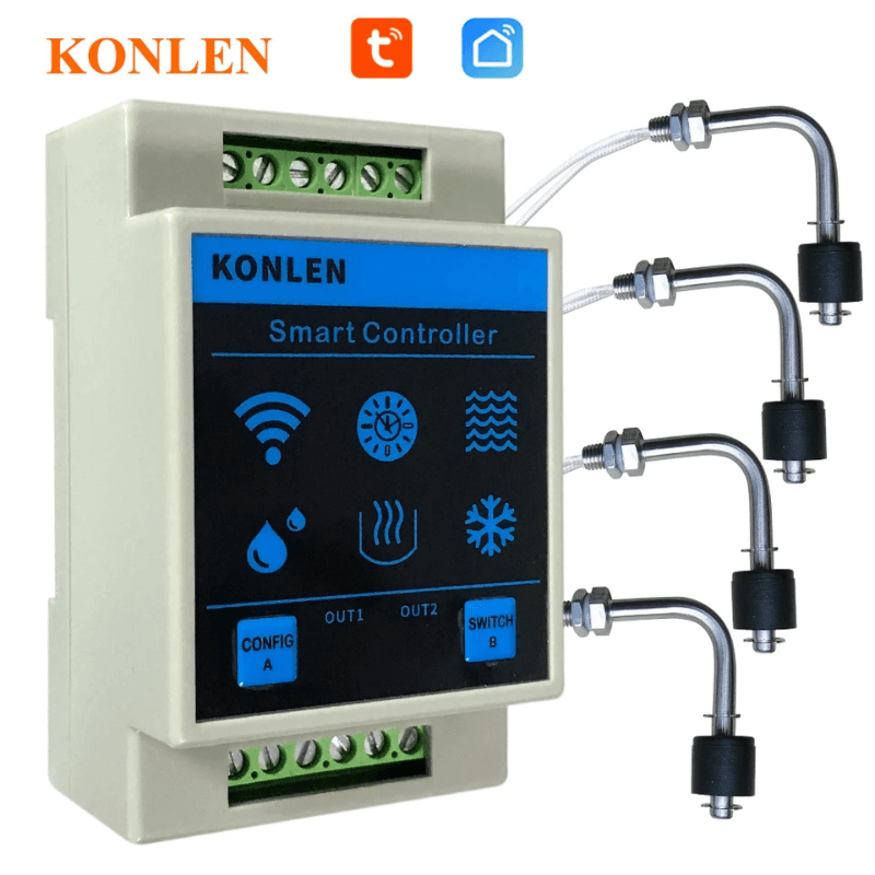 KONLEN Capteur de Niveau d’Eau &amp; Fuite WiFi Tuya – Maison Intelligente — image 1