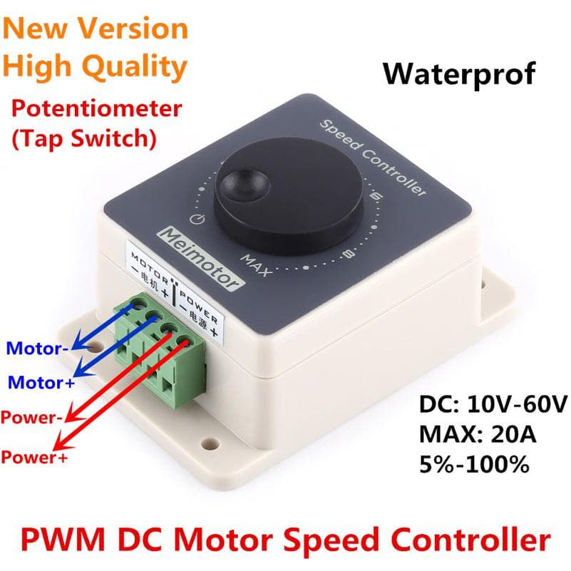 DC Motor Speed Controller Regulator DC 10-60V 10A  — image 1