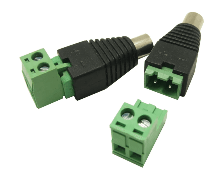 5.5*2.5 DC connector with 2P Screw Terminal — image 1
