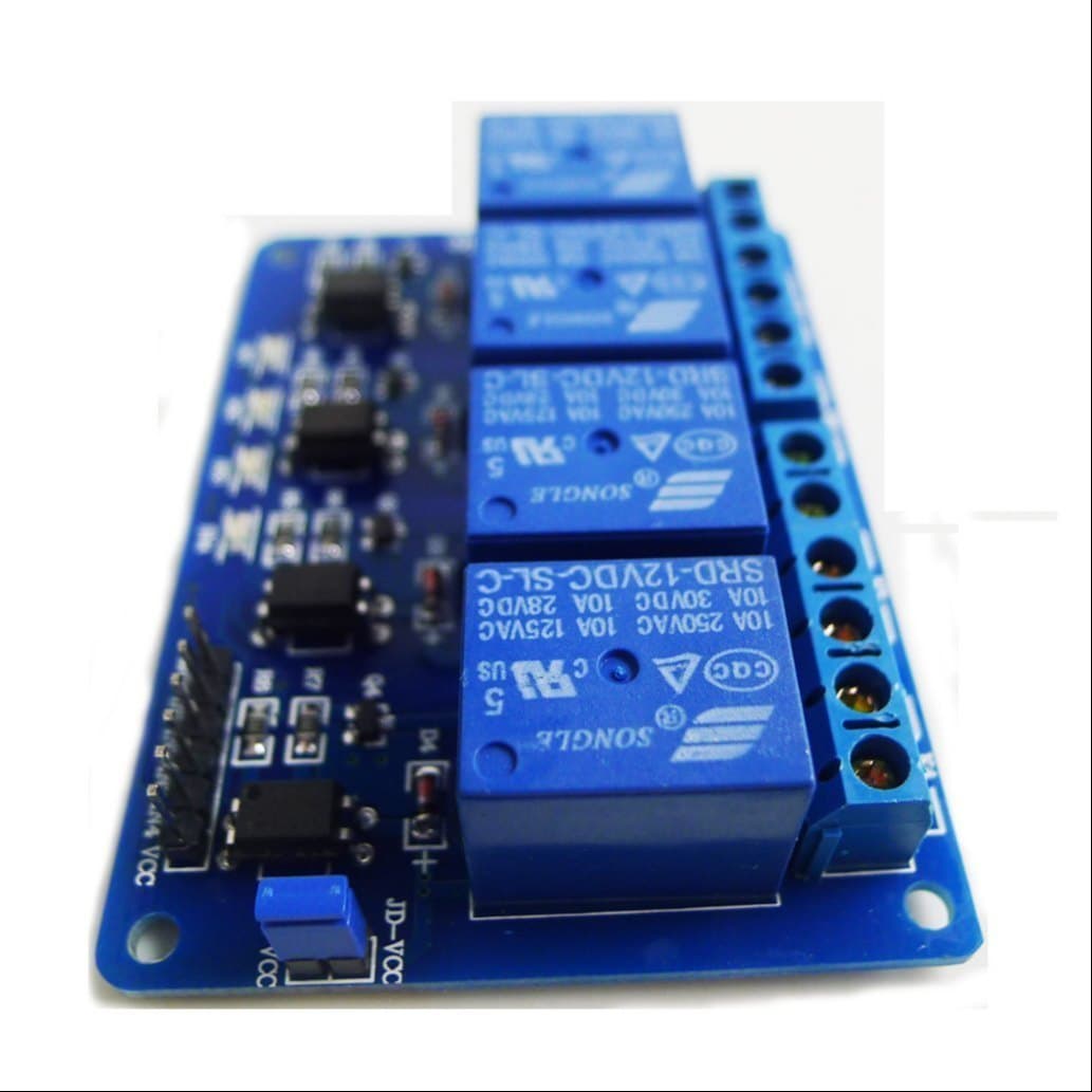 4 channel 12V relay module with light coupling — image 1