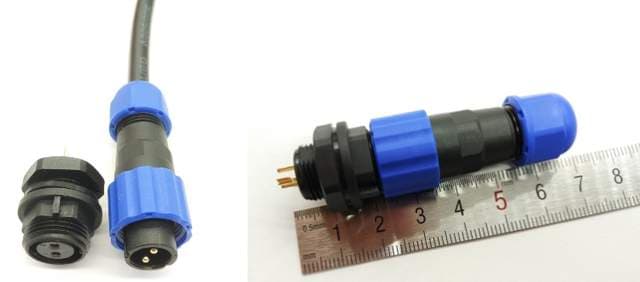 Connecteur IP68 étanche SD13 13mm  4Pin — image 1