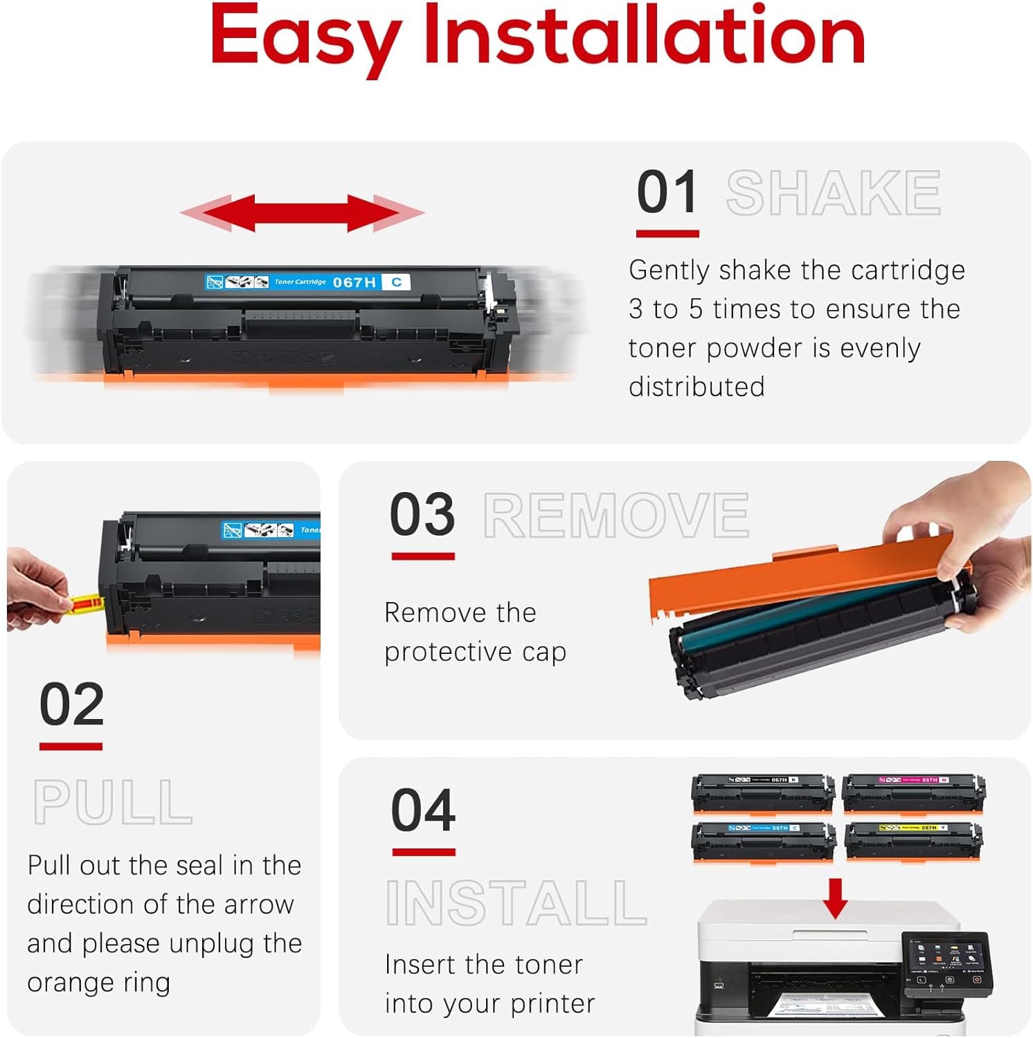 Toner Compatible CANON 067H, MF656Cdw LBP632Cdw MF654Cdw — image 1